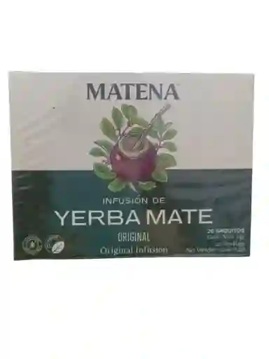 Yerba Mate En Saquitos Original (caja X 20 Unidades) Matena