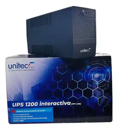Ups Interactiva 1200 Led /800va Unitec