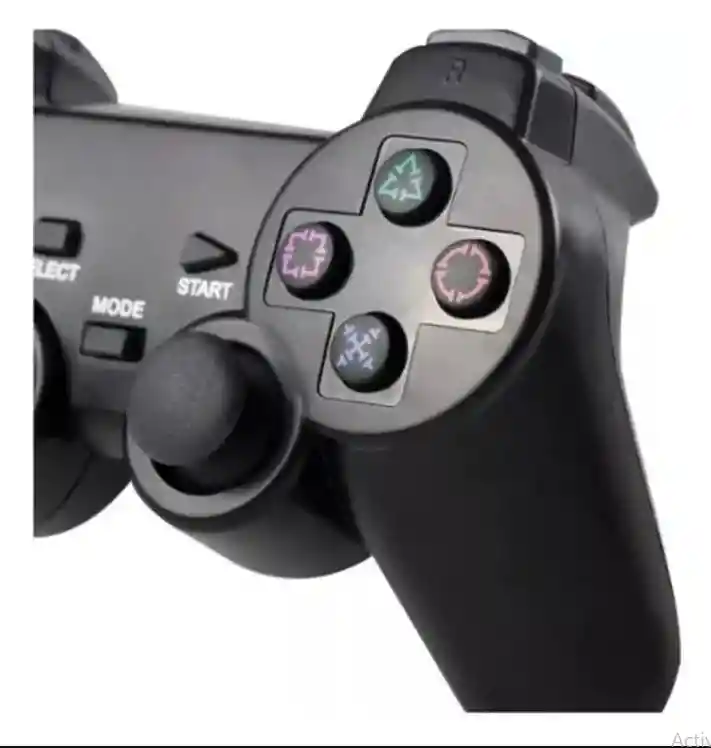 Control Joystick Inalámbrico Para Ps2 Con Doble Vibración, Ergonómico Y Alcance De Hasta 10 Metros