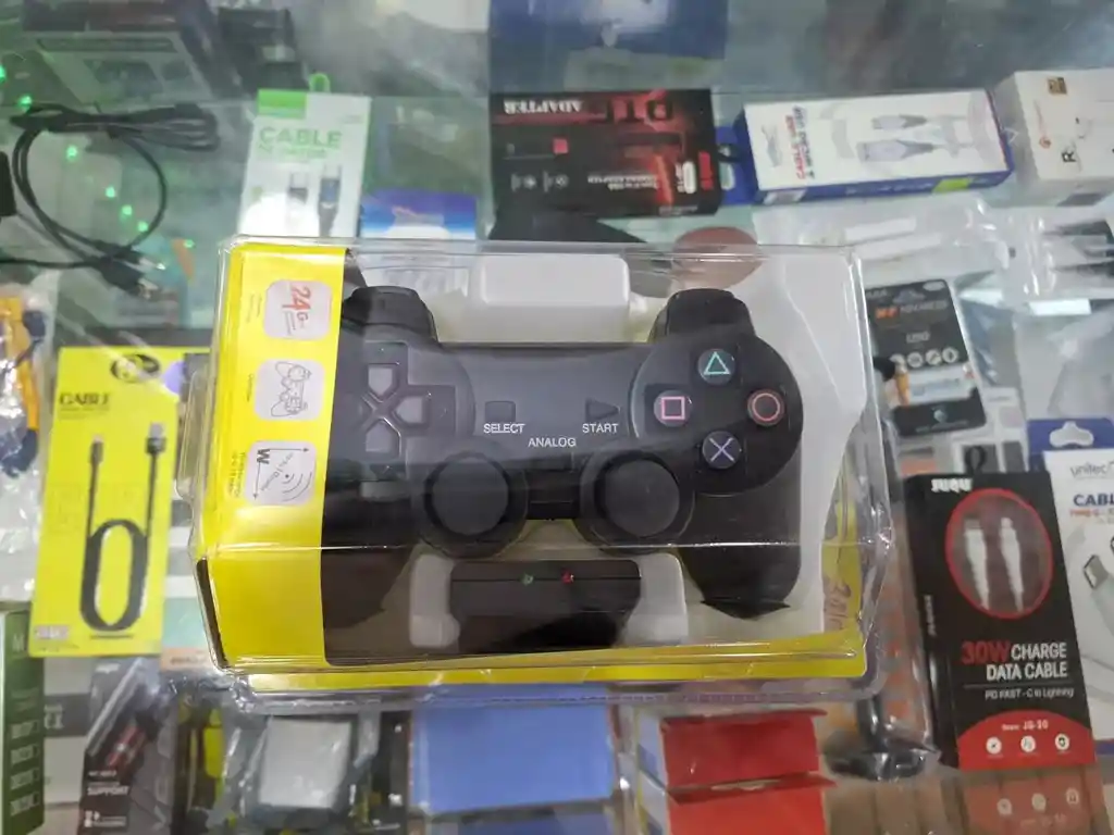 Control Joystick Inalámbrico Para Ps2 Con Doble Vibración, Ergonómico Y Alcance De Hasta 10 Metros