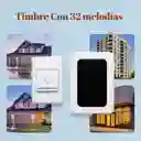 Timbre Inalámbrico Con 32 Melodías Y Largo Alcance Drsckn