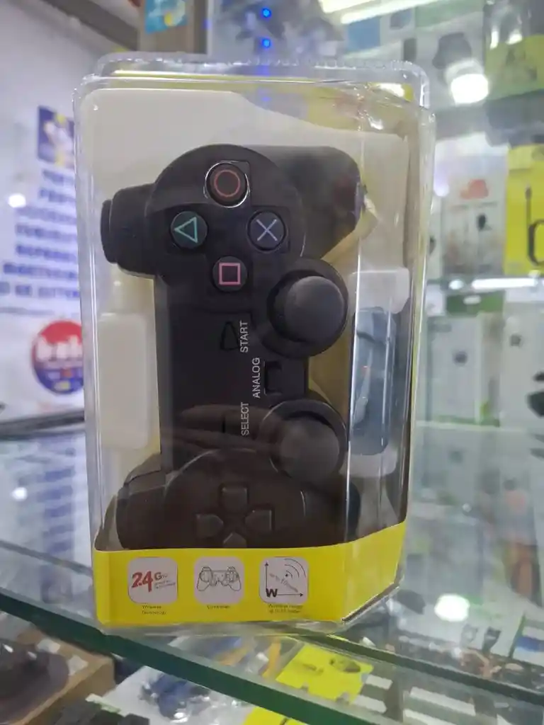 Control Joystick Inalámbrico Para Ps2 Con Doble Vibración, Ergonómico Y Alcance De Hasta 10 Metros