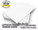 Paquete Cartulina Opalina Blanca X 50 Hojas – 180g – Tamaño Carta