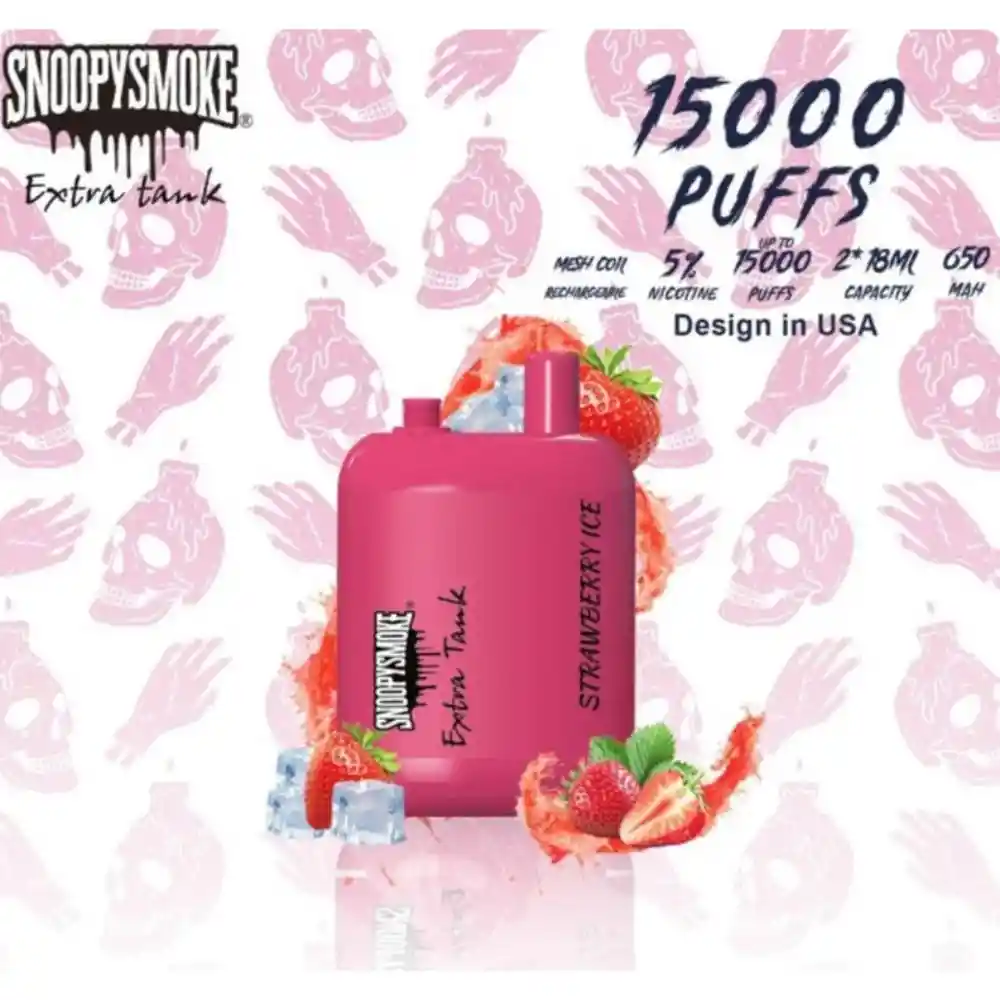 Snoopy Smoke 15k Puff Strawberry Ice