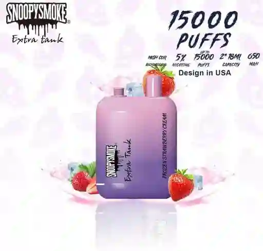 Snoopy Smoke 15k Puff Frozen Strawberry Cream