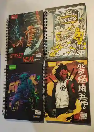 Cuaderno Argollado Tapa Dura Pequeño 80 Hojas Cuadriculado