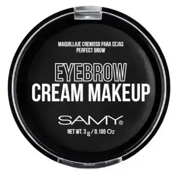 Samy Maquillaje Cremoso Para Cejas Perfect Brow Tono 03 Negro - Black
