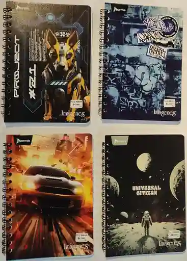 Cuaderno Argollado Pequeño 80 Hojas Cuadriculado
