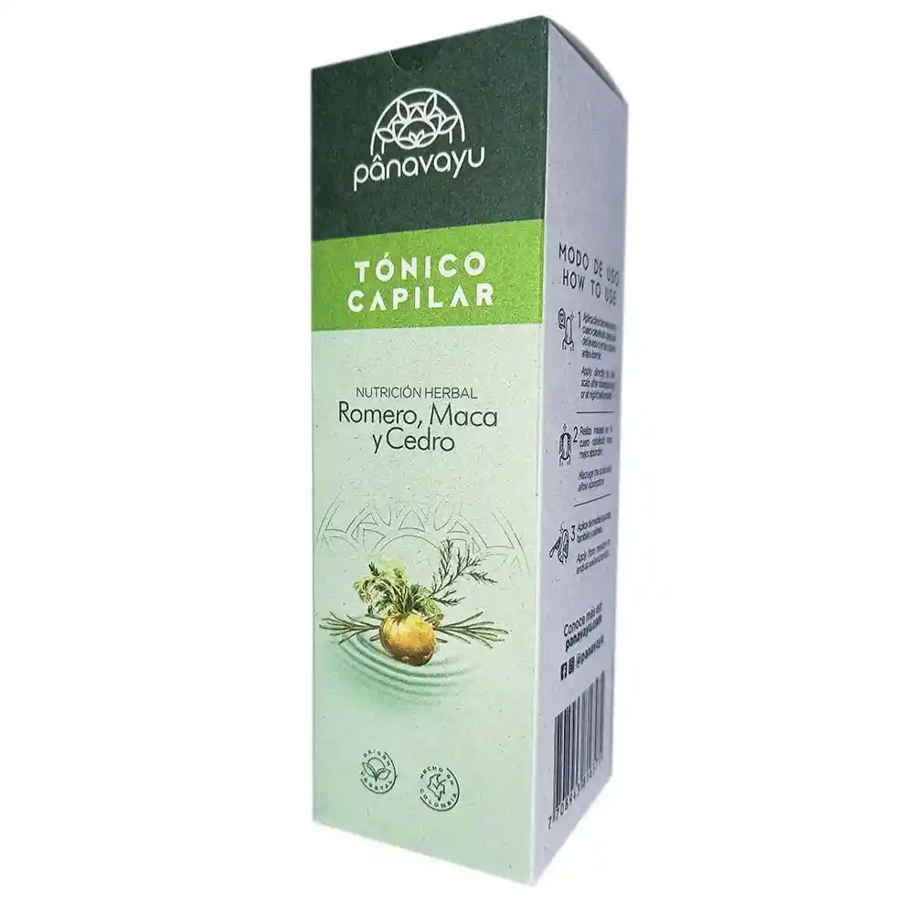 Tónico Para El Cabello De Romero Y Maca - Panavayu