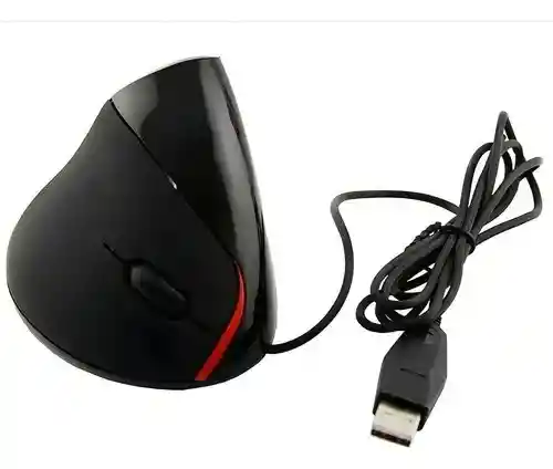 Mouse Vertical Ergonómico 5 Botones Alámbrico Usb Con Sensor Óptico, Ideal Para Reducir Dolor Y Mejorar Postura