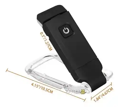 Lámpara De Lectura Recargable Portátil Con 3 Modos, Clip, Luz Eye-care Y Batería De 50 Horas