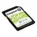 Tarjeta De Memoria Kingston Canvas Select Plus Sd 256gb Uhs-i Clase 10, Ideal Para Cámaras Y Video Full Hd, Velocidad De Lectura Hasta 100mb/s.