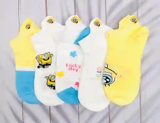 Medias Tobilleras Edicion Bob Esponja