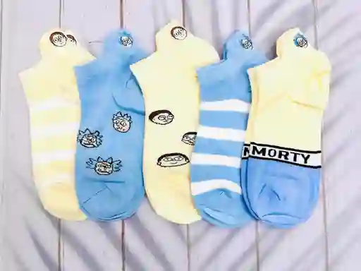 Medias Tobilleras Edicion Rick And Morty
