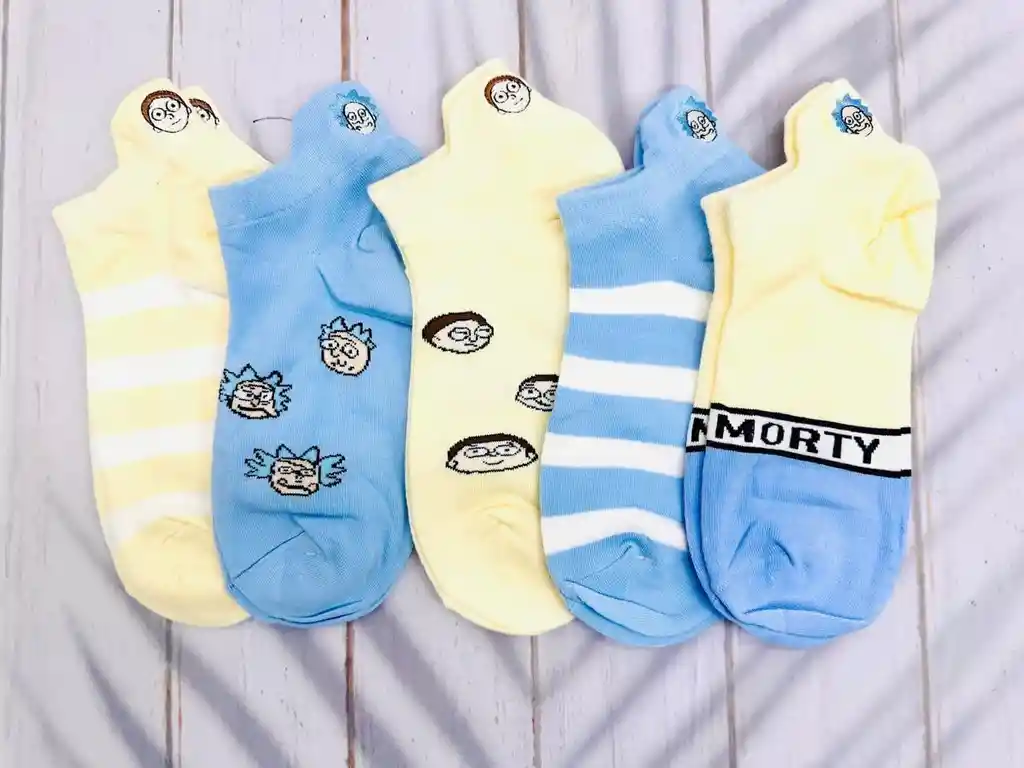 Medias Tobilleras Edicion Rick And Morty