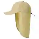 Gorra O Cachucha Safari Tapa Cuello En Dril Uni Color Beige