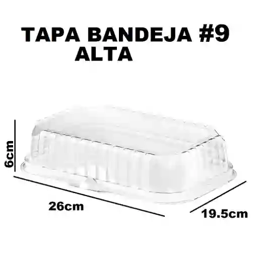 Tapa Domo Para Bandeja Espumada #9 Altura 6cm Trasparente