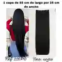 Extensión De Cabello De Una Capa En Tono Negro De 85 Cm De Largo