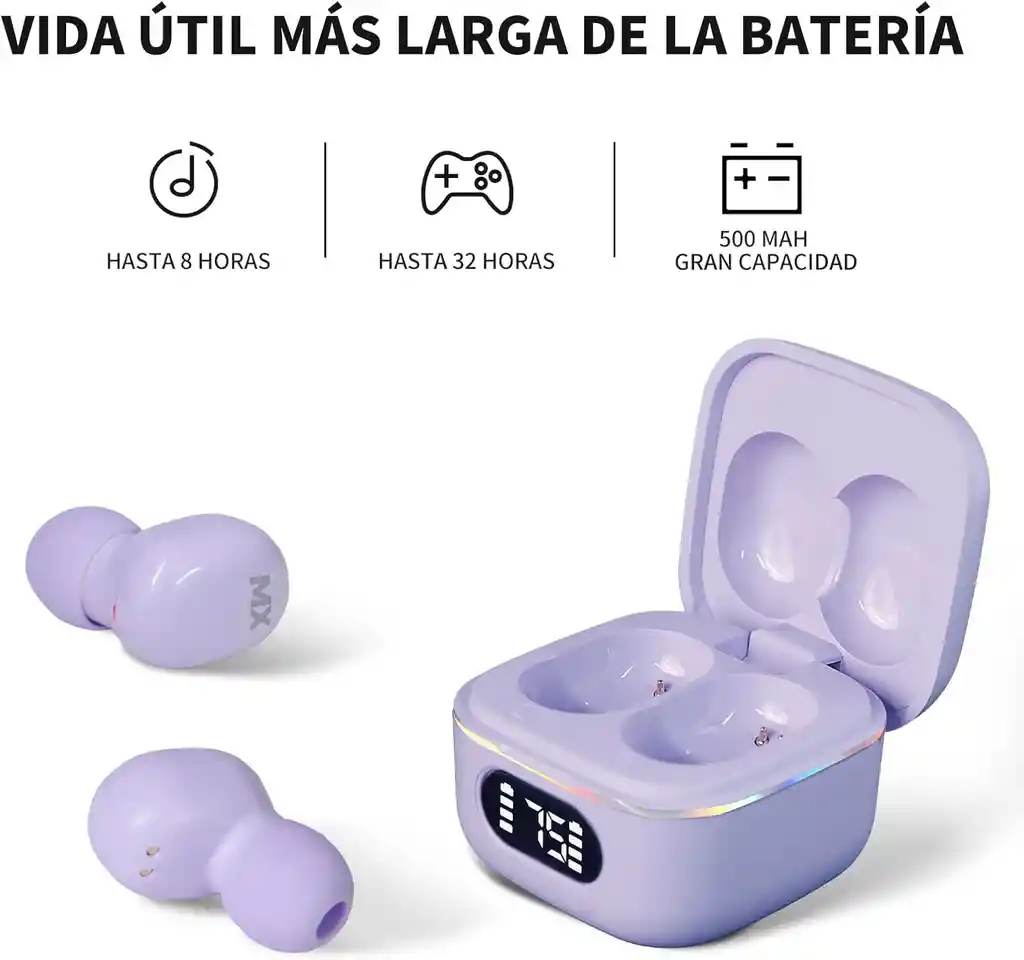 Jkmx Audifonos Inalambricos Bluetooth, Auriculares Inalámbricos Con Pantalla Compatible Para Iphone Samsung Huawei Xiaomi Laptop Para Correr Escuchar Música Videos