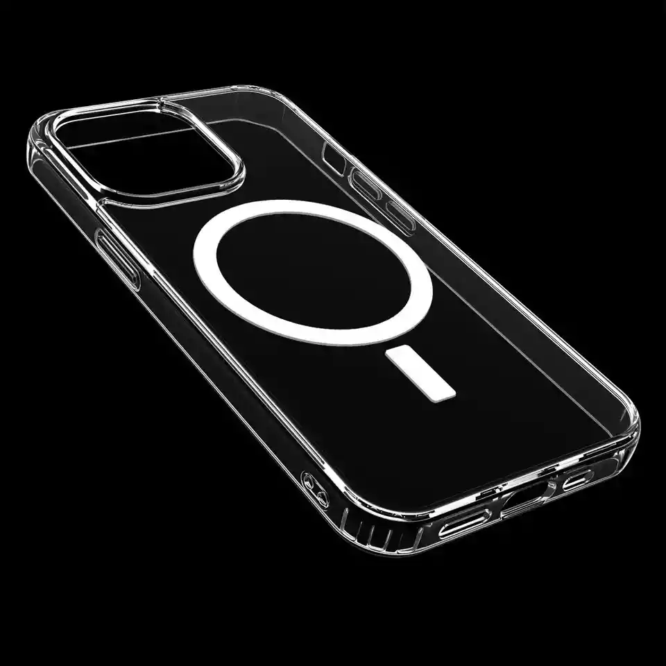 Funda Magsafe Para Iphone 13 Magnetic De Color Transparente