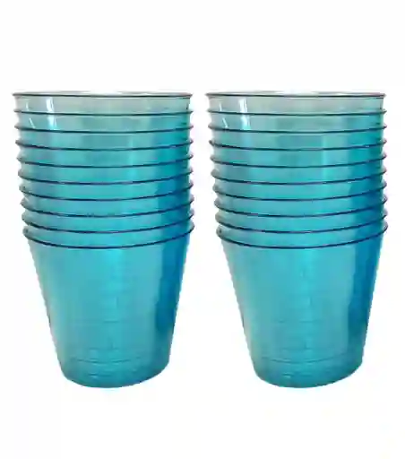 Vaso Clásico Colores X 25 Unidades/ Color Azul