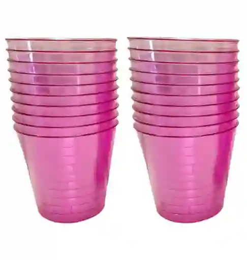 Vaso Clásico Colores X 25 Unidades/ Rosado