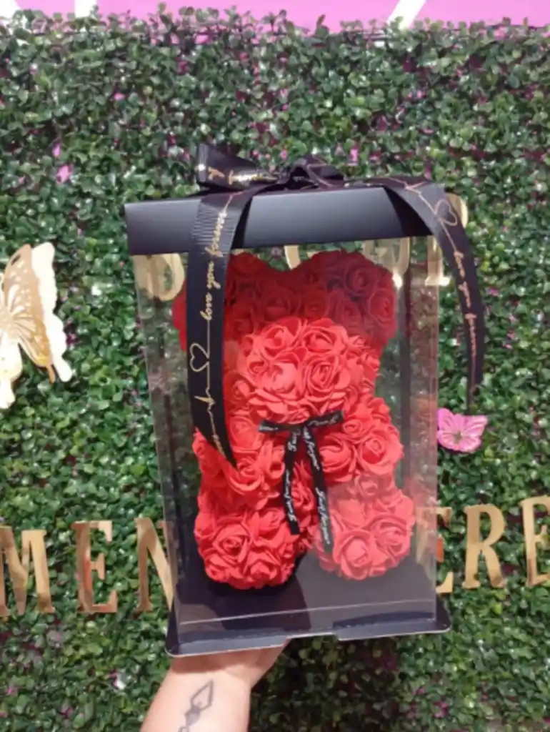 Oso Floral Artificial