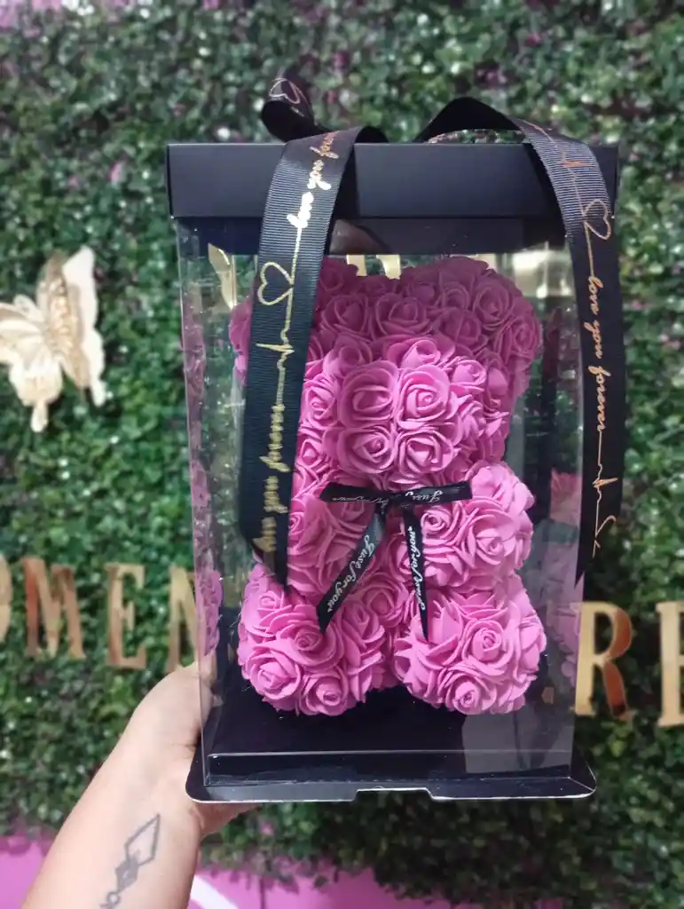 Oso Floral Artificial