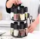 Especiero Condimenteros 2 Niveles Set 12 Envases Giratorio