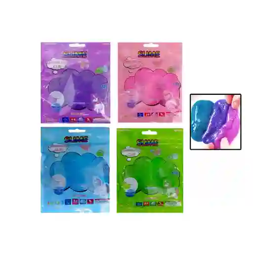 Slime Escarchado, En Bolsa Figura Nube - 120g