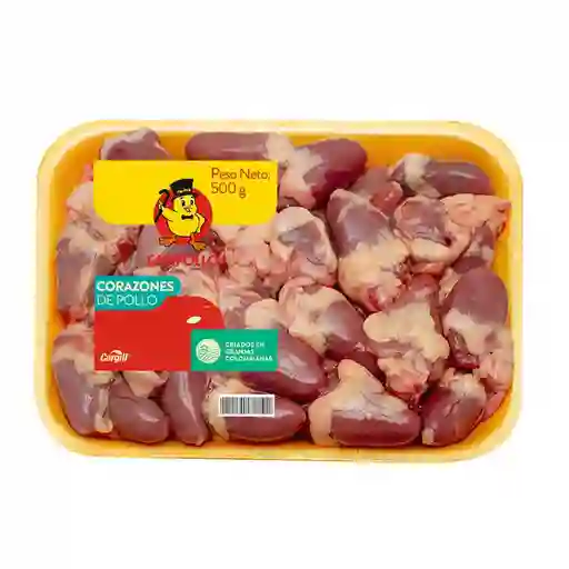Bandeja De Corazones De Pollo Congelados