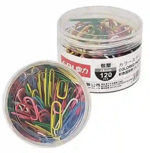Gancho Clip Colores X120 Und Paper Clip 28mm