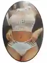 Lencería De Malla Brillante Para Mujer, Lencería Sexy De Malla Con Diamantes De Imitación,
