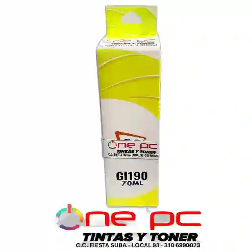 Tinta Recargable Gl190 Yellow Compatible Canon