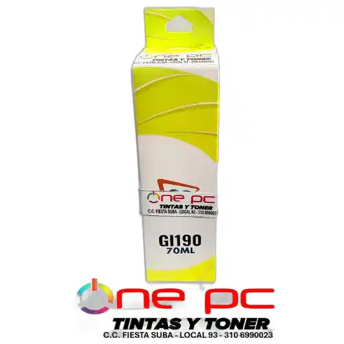 Tinta Recargable Gl190 Yellow Compatible Canon