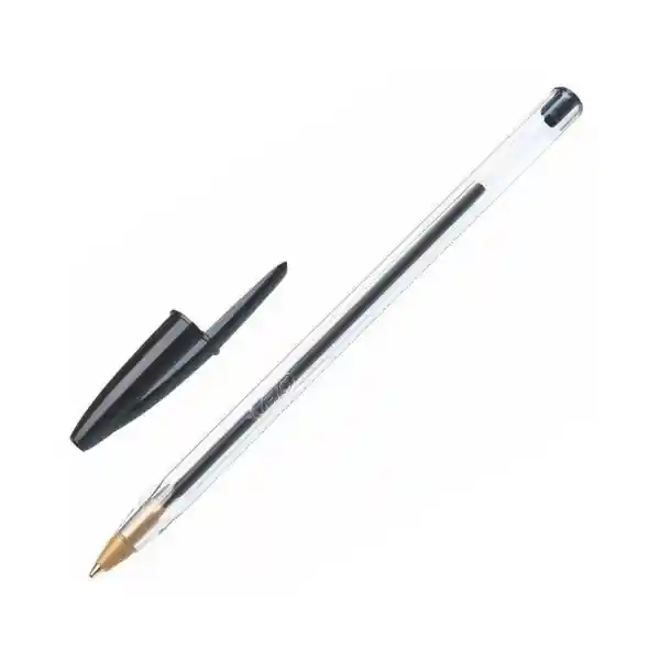 Boligrafo Bic Cristal Negro Paq X 3 Und