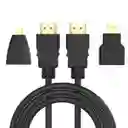 Cable Hdmi Kit 3 En1 Mini Hdmi Micro Hdmi Hdmi A Hdmi