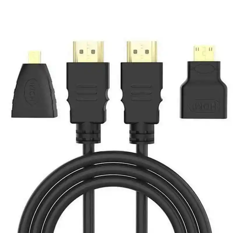 Cable Hdmi Kit 3 En1 Mini Hdmi Micro Hdmi Hdmi A Hdmi