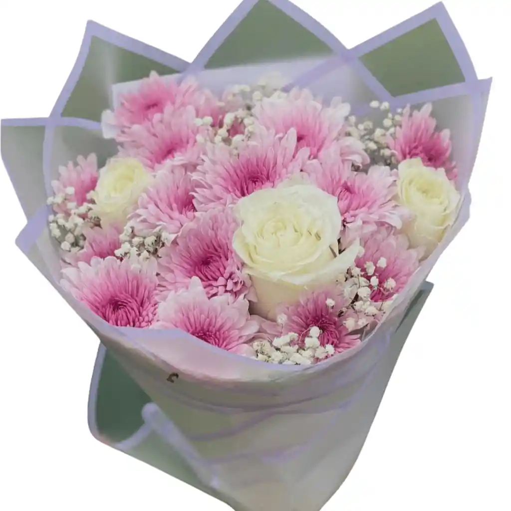 Bouquet Susurro De Algodón Rosa