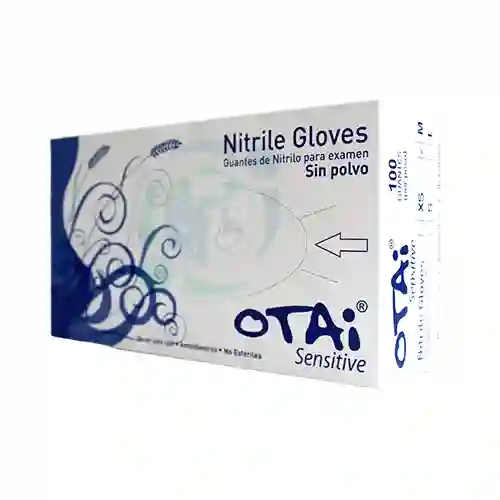 Guantes De Nitrilo Desechables Sin Polvo Talla M – Caja X 100 Unidades (otai)