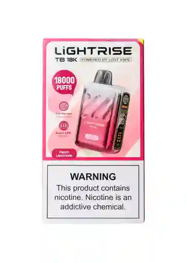 Vape Lighitrise18.000 Puffs Peach Lemonade