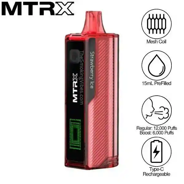 Vape Mtrx 12.000 Strawberry Ice