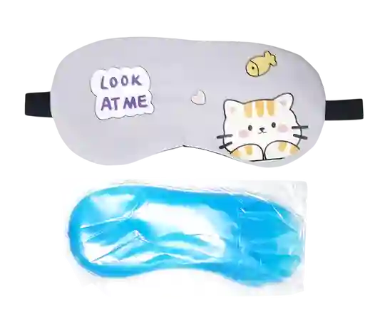 Bolsa Gel Descanso Ojos Gatito
