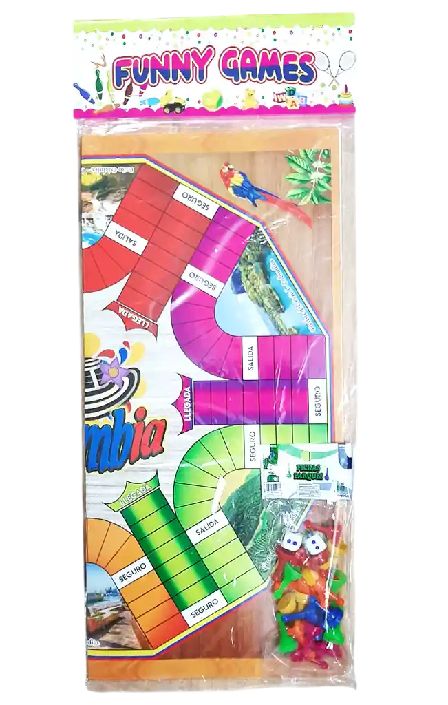 Parques Carton 6 Puestos Fichas + Dados
