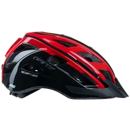 Casco Mtb Security Light M6 Gw Negro Con Rojo