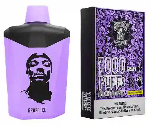 Dreath Row 7.000 Puffs Grape Ice