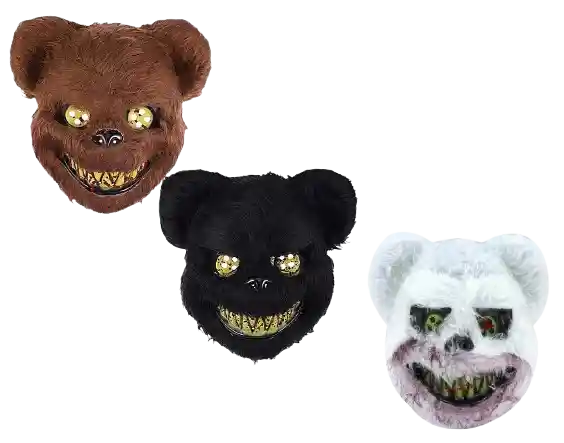 Mascara De Oso Malo, Sangriento, Sin Luz - Halloween