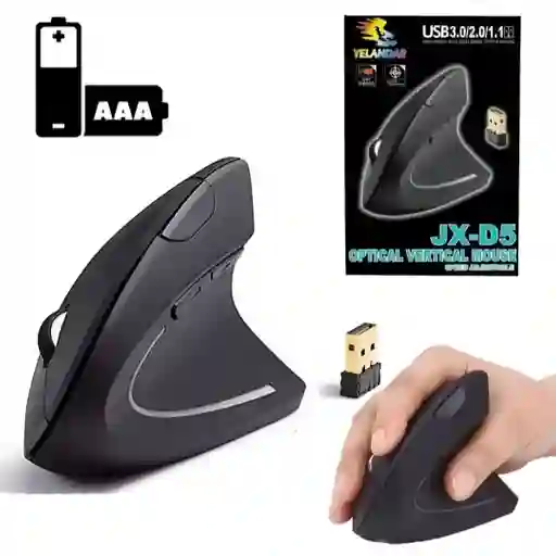 Mouse Inalámbrico Vertical Ergonómico Yelandar