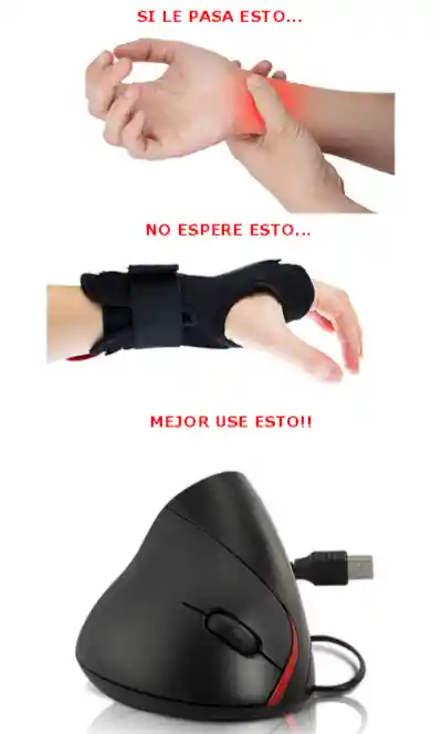 Mouse Inalámbrico Vertical Ergonómico Yelandar