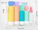 Kit Botellas Recipientes De Silicona Viaje 15 Piezas
